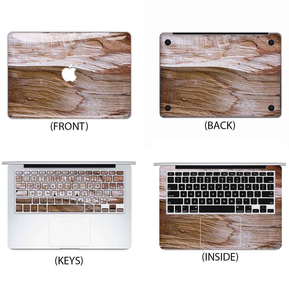 Wood MacBook Skin Wood MacBook Decal Wood MacBook sticker Wood Etsy