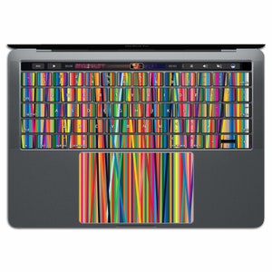 MacBook Keyboard Sticker Vinyl Rainbow Pattern MacBook Keypad     Sticker MacBook Pro 13 Air 11 12 KX 100