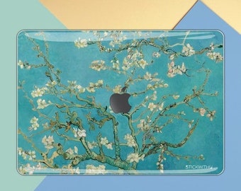 Art macbook skin art macbook decal painting macbook sticker MacBook Sticker Cover macbook pro skin macbook   van gogh almond blossom MS 059