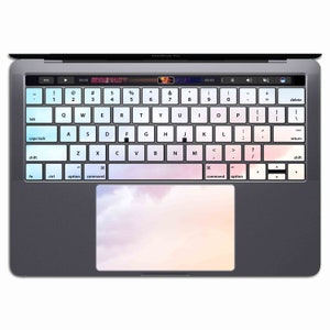 Pastel Cloud   | MacBook Keyboard Stickers MacBook Keyboard Decal Vinyl Air 13 Watercolor Keypad MS 363