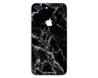 Black Marble iPhone Skin marble iPhone Sticker  Black Marble iPhone Decal  iPhone 7 8 plus 10 x iPhone 6 iPhone 6s 6 plus 5 5s SE PS 002