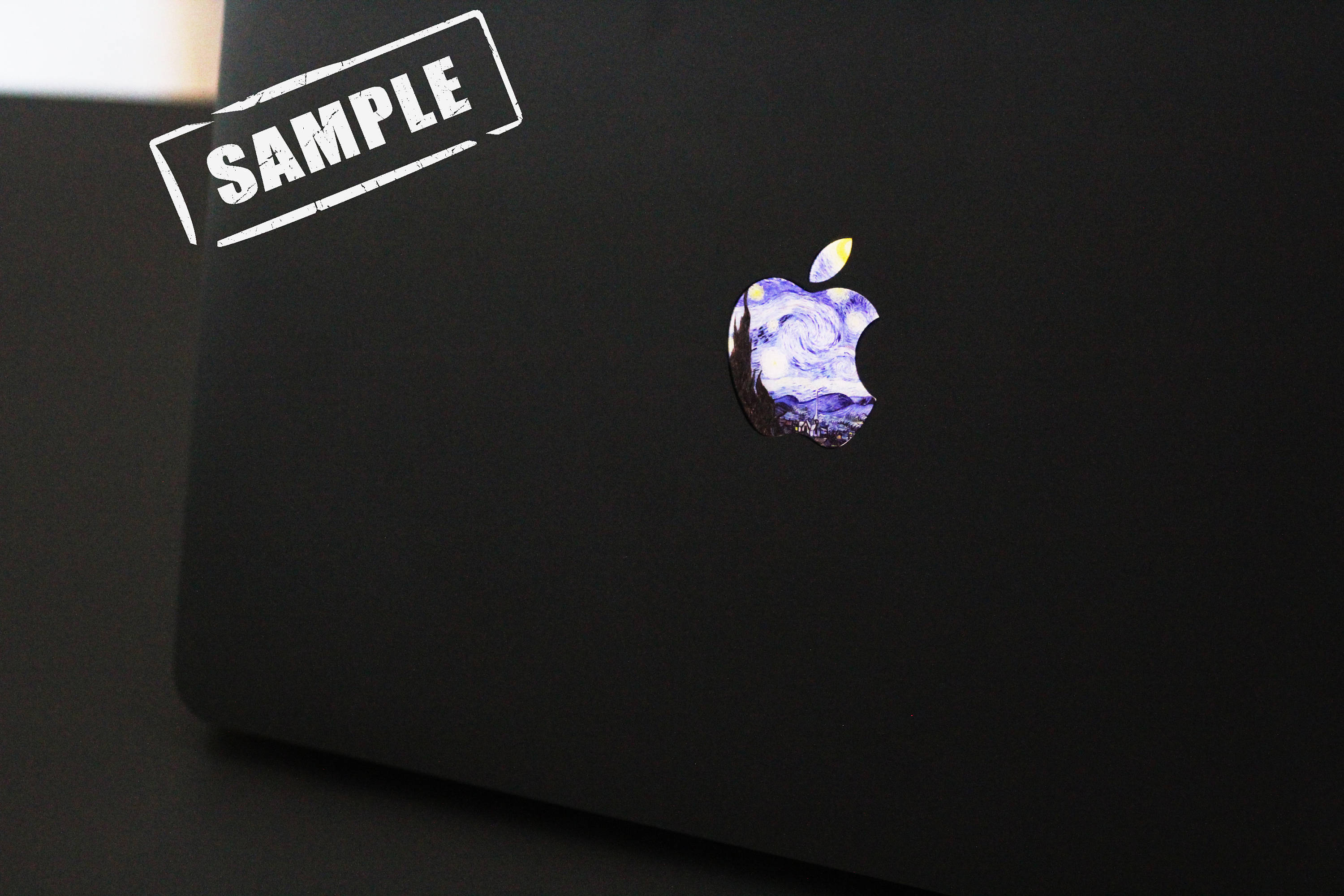 クリスマス用アップルMacBook iPadデカール - 赤いロゴステッカー 