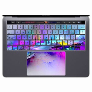 Purple MacBook Keyboard Stickers | MacBook Keyboard Decal   Vinyl 13 inch Air Keyboard Abstract MS 252