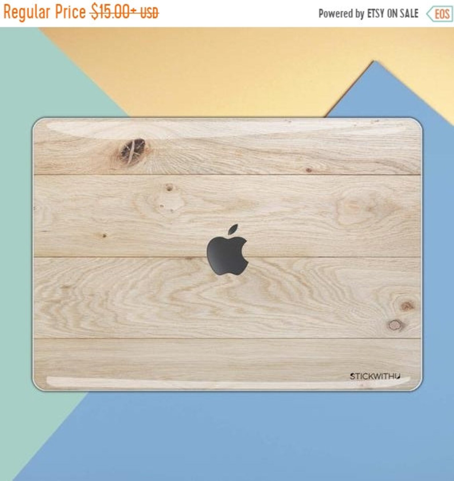 Wood MacBook Skin MacBook Decal Wood Texture MacBook Sticker Etsy