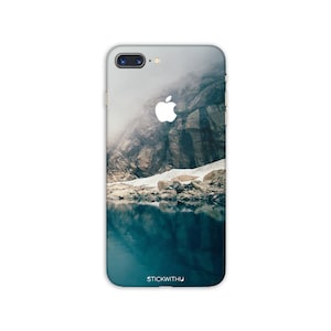Forest iPhone Skin mountain iPhone decal snow iPhone sticker landscape iPhone 5 decal 6 iPhone x case SE 5s 6s 7s 7 plus 8 plus 10 PS-589