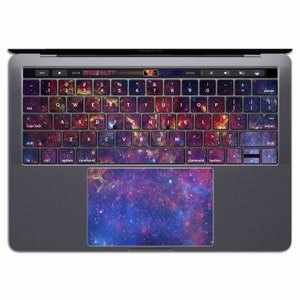 Galaxy MacBook Keyboard Sticker | Vinyls Space MacBook Keypad     Stars MacBook Pro 13 Air Sky Nebula MS 280