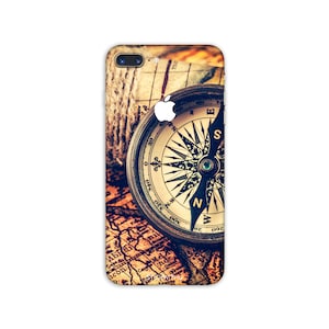 Reise Weltkarte iPhone Skin Kompass iPhone Aufkleber Stadt iPhone Aufkleber Landkarte iPhone 7 8 plus iPhone 6 iPhone 10 x 6s 6 plus 5 5s SE PS 117