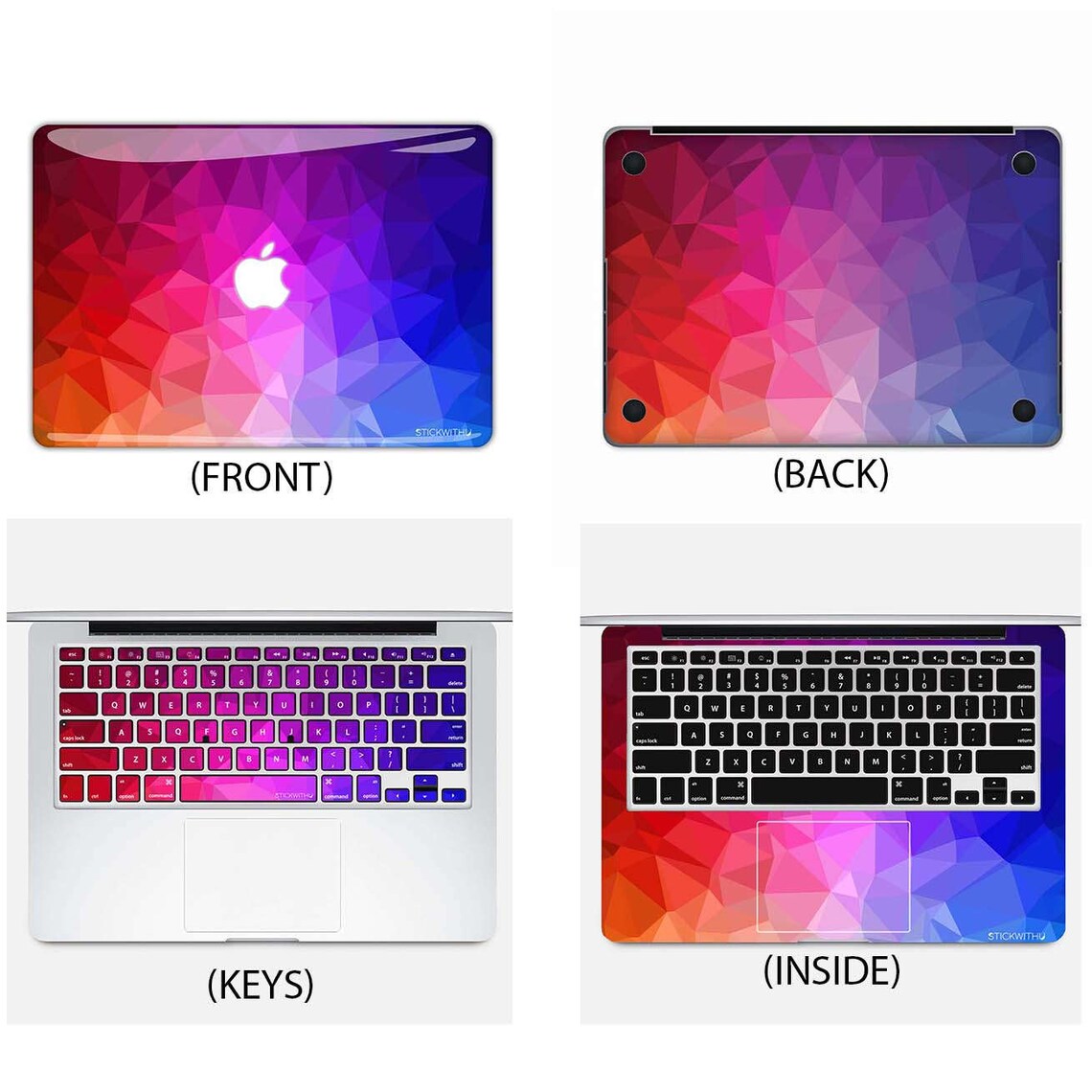 Geometric Pattern MacBook Decal Geometric Shapes MacBook Sticker ...
