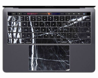 Marble MacBook Keyboard Sticker Vinyls MacBook Keypad   Black Marble   Sticker MacBook Pro 15 Air 13 MS 317