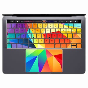 Geometric MacBook Keyboard Sticker | Vinyls MacBook Keypad     Sticker MacBook Pro 13 Air Pattern MS 286