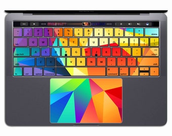 Geometric MacBook Keyboard Sticker | Vinyls MacBook Keypad     Sticker MacBook Pro 13 Air Pattern MS 286