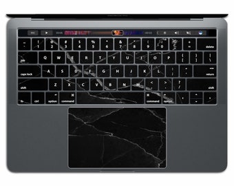 Marble MacBook Keyboard Stickers MacBook Keypad   Black Marble   Key Decals MacBook Pro 15 MacBook Air 13 11 12 Stone MS 001