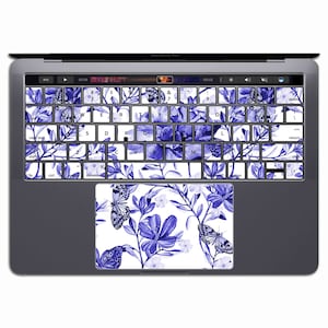 Flower MacBook Keyboard Decal |   Sticker Pattern Vinyl Pro Butterfly   Air 13 Pro KX 107