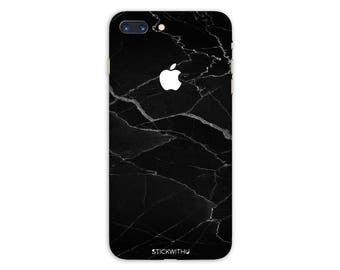 Black Marble iPhone Skin marble iPhone Sticker  Black Marble iPhone Decal  iPhone 7 8 plus 10 x iPhone 6 iPhone 6s 6 plus 5 5s SE PS 001