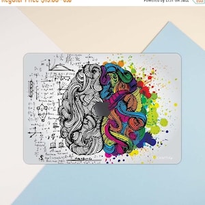 Brain macbook skin left right brain macbook decal macbook sticker Art MacBook Sticker Cover creativity macbook pro skin macbook   MS 351