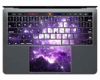 Purple MacBook Keyboard Space MacBook Decal Star MacBook Sticker Galaxy   MacBook Pro MacBook Air 13 Keys Decals Nebula MS 014