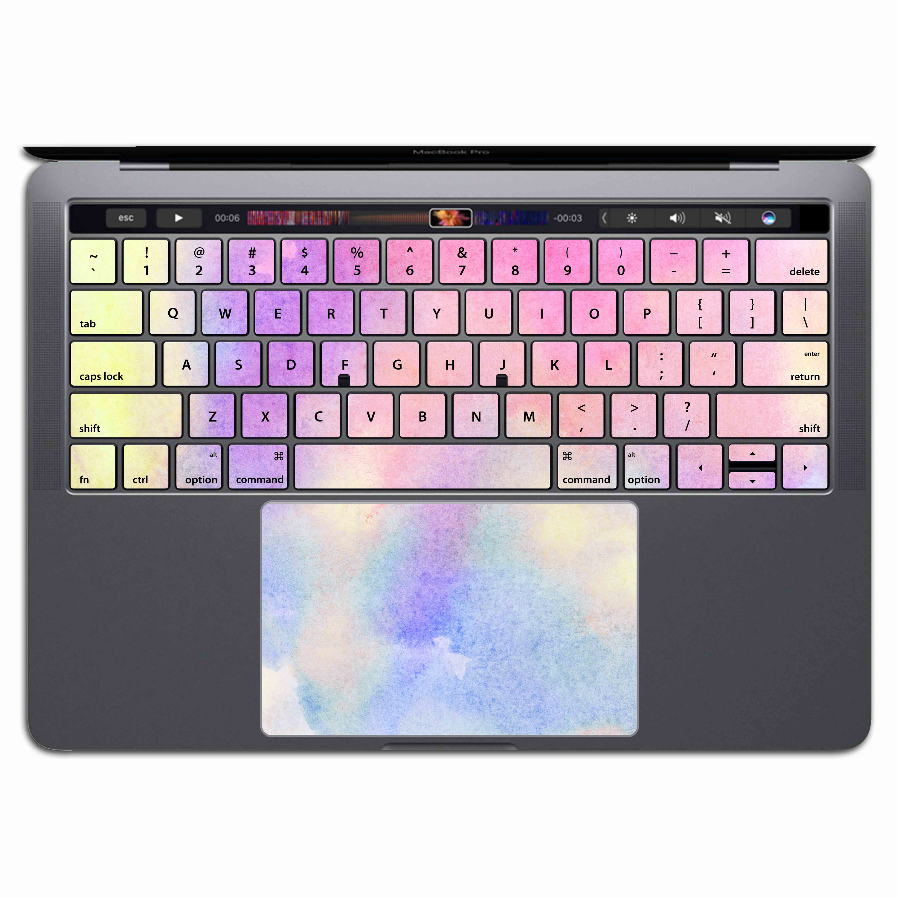 Computers & Accessories Soft Color Vertical Rainbow Pastel Colors