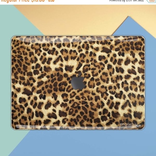 Manchas de leopardo macbook piel leopardo macbook calcomanía leopardo Patrón macbook pegatina animal cuero macbook Pegatina cubierta macbook pro aire MS 115