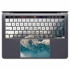 Pegatinas para teclado de MacBook con diseño de naturaleza/vinilos Pegatinas para teclado de MacBook con diseño de lago y montaña MacBook Pro 13 Air MS 064