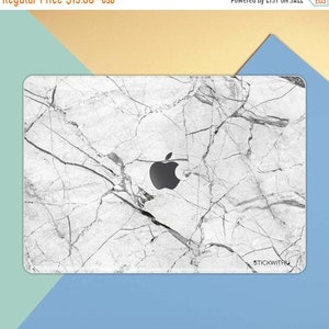 Marble MacBook Skin | MacBook Sticker Cover MacBook Skin White Marble MacBook Sticker MacBook Decal Sticker Retina MS 331