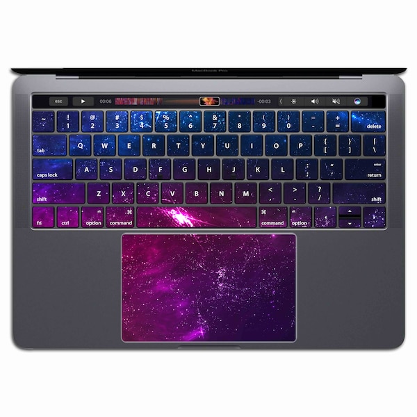 Vinyles autocollants pour clavier MacBook espace violet Galaxy clavier étoile bleu autocollant MacBook Pro 13 Air 13 15 MS 139