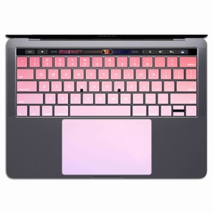 Pastel Pink   | MacBook Keyboard Stickers MacBook Keyboard Decal Pro Vinyl Air 13 Pink Gradient KX 141