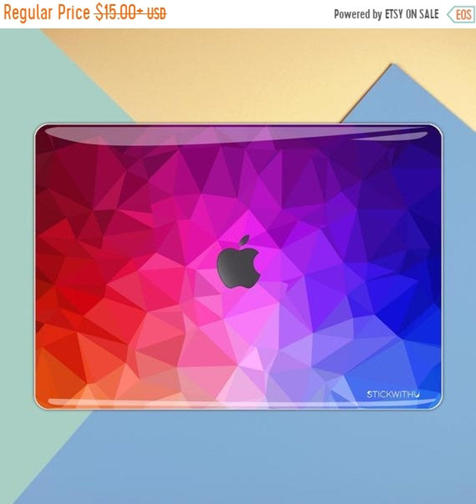Geometric Pattern MacBook Decal Geometric Shapes MacBook Sticker ...