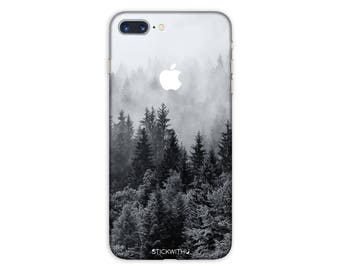 Nature trees iPhone Skin mountain iPhone Sticker  forest iPhone Decal iPhone 7 8 plus 10 x iPhone 6 iPhone 6s 6 plus 5 5s SE PS 053
