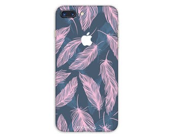 pink feather  iPhone Skin dream catcher iPhone Sticker   iPhone Decal art iPhone 7 8 plus iPhone 10 x iPhone 6s 6 plus 5s SE PS 035