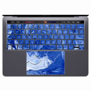 Blue Paint   | MacBook Keyboard Stickers MacBook Keyboard Decal Vinyl Air 13   Art KX 135