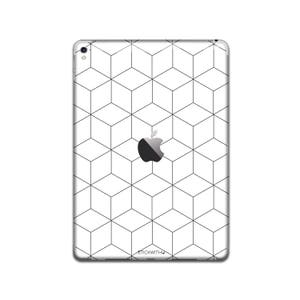 Motif cube, forme d&#39;autocollant pour iPad, étui pour iPad, art abstrait, sticker pour iPad, art pour iPad, lignes, autocollant pour iPad, iPad Air, iPad Pro 9,7 12,9 IS 138