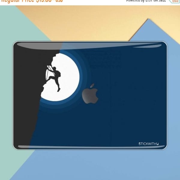 Bouldering MacBook Skin Sticker Cover | MacBook Decal Rock Climber Outdoor MS 306