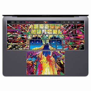 Abstract MacBook Keyboard Sticker | Vinyls MacBook Keypad     Sticker MacBook Pro 13 Air Graffiti Art MS 247