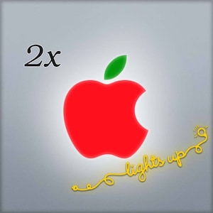 Christmas Apple MacBook Decal Apple Logo MacBook Sticker Red Apple Decal Green Apple Sticker Fruit MacBook Air Pro Retina Xmas L 120x2