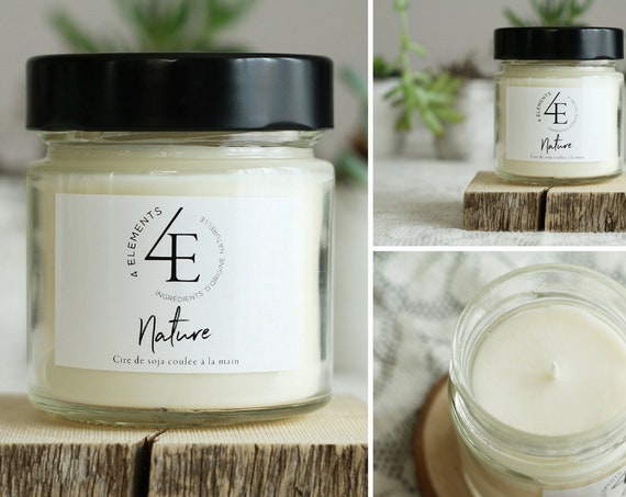 Nature, soy candle soy candle (delivery fast Purolator 2 days)