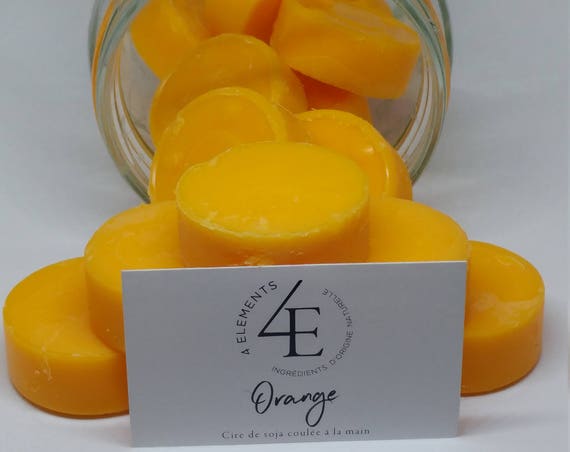 the orange-orange melting wax wax melt