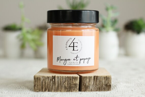 Candle mango and papaya-mango and papaya (Purolator 2 days delivery) candle