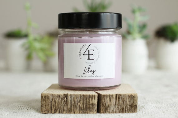 Candle-lilac lilac candle (delivery fast Purolator 2 days)