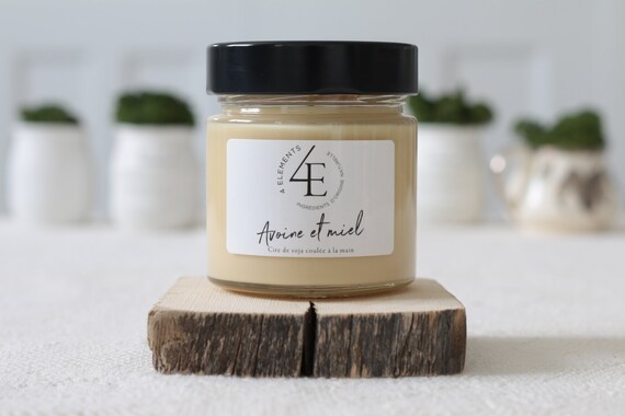 Oatmeal and honey, oats and honey soy soy wax (delivery fast Purolator 2 days)