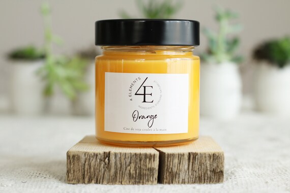 Orange candle soy (with Purolator 2 days delivery)