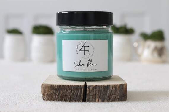 Candle blue cedar - Blue cedar candle (delivery fast Purolator 2 days)