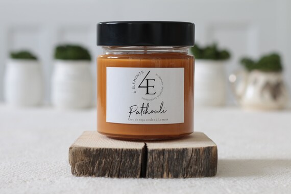 patchouli, soybeans, soy wax, natural, natural, Northern, wood Wick, the 70's, party, holiday (delivery fast Purolator 2 days)