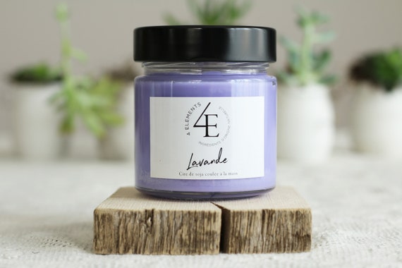 Lavender candle soy Lavender soy wax (with Purolator 2 days delivery)