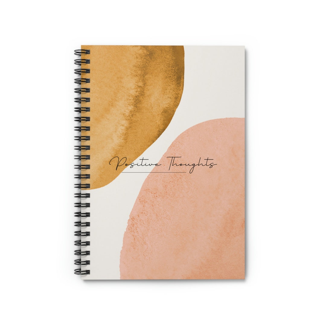 Notes | Affirmations | Ideas | Minimalist | Spiral Notebook | Lined ...