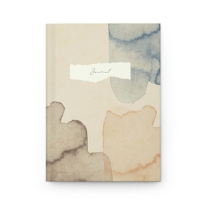Watercolor | Journal | Custom Minimalist | Ideas |  Hardcover Journal | Minimalist | Lined | Notebook | Gift for Her | Mom Gift | Beige