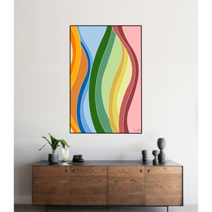 Abstracte kunst aan de muur | Digitale muurkunst | Kunstmuurafdrukken | Kamerinrichting | Huisdecoratie