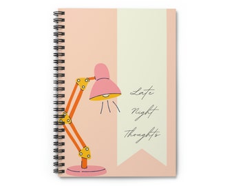Spiral Notebook |  Journal Notebook | Lined Journal | Gift for her | Journaling | Pink | Journal