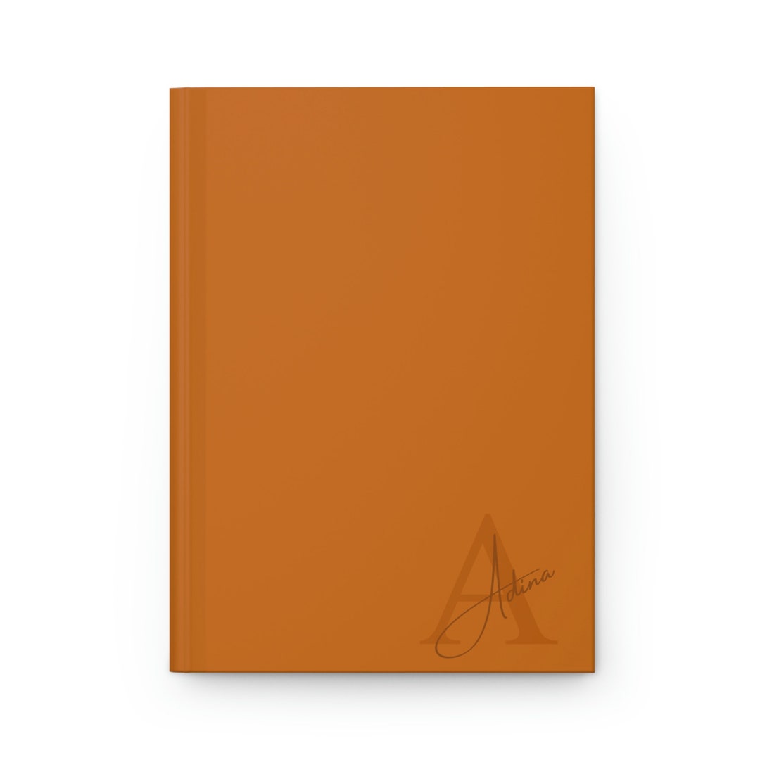 Notes | Terra Cotta Journal | Custom Journal | First Initial Journal ...