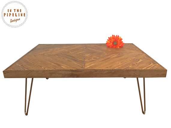 Bespoke Coffee Table Wooden Coffee Table Hairpin Leg Coffee Etsy