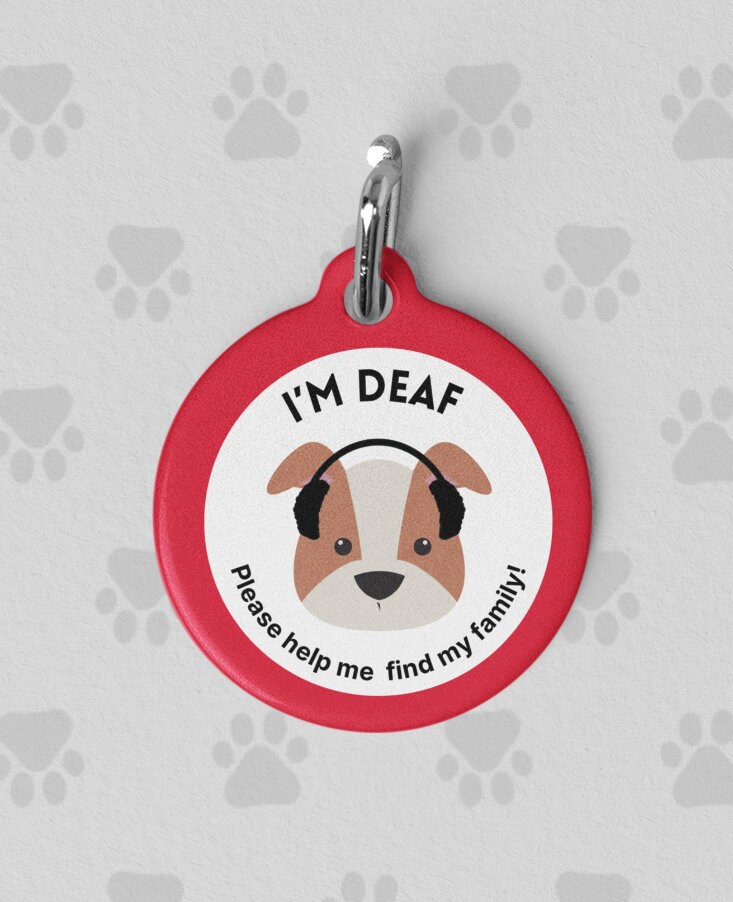 I m Deaf Medical Pet Id Tag for Dogs and Cats Funny Dog Tags Personalized Pet Tag Dog Name Tag Engraved Dog Tag Etsy